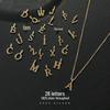 925 Sterling Silver Personalized Initial Necklace - Women's Alphabet Pendant Clavicle Chain Jewelry Trend