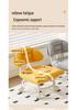 Soft Upholstered Baby Walking Stool with Silent Universal Wheels