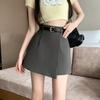 Design Suit Culottes Women's Summer Irregular High Waist Wide Leg Shorts Belt Shorts Skirt