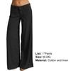 Damen Hosen Einfarbig Weites Bein Sommer Vintage Gerade Hose Streetwear