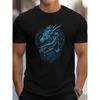 Men's Celtic Dragon T-Shirt - Tee Suitable for Men with Intricate Celtic Dragon Print, Casual Wear & Themed Events, Durable Round Neck Shirt