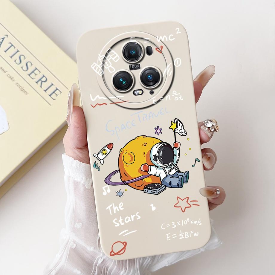 For Honor Magic5 Lite 5 Pro Magic4 Magic6 Lite Case Soft Silicone Back Cover Panda Marble Dragon Cat Astronaut Cartoon Bumper