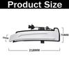 Dynamic turn signal LED rearview mirror streamer light For Mercedes Benz A B C E S CLA GLA GLK Class W176 W246 W212 W204 W221