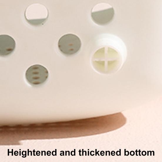 Laundry Basket Hollow Design Portable Handle PP Shampoo Dirty Clothes Organizer for Bathroom