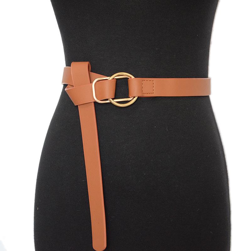 Cross-Border Women's Casual Wide Elastic Belt with Decorative Pin Buckle – Adjustable Waistband for Winter Coats, Ready Stock