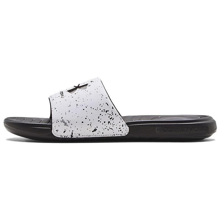 Under Armour Ansa Graphic Slide  White Jet Grey Speckled  Men s 3024434-106 EU 41