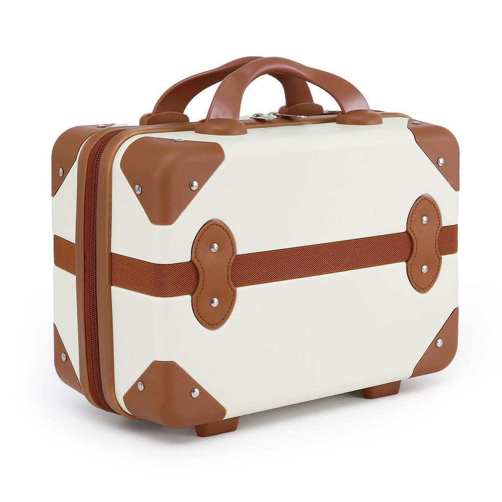 New Arrival Portable Makeup Storage Box with Large Capacity for Kids, 14-inch Travel Suitcase Storage Box Organizador