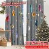 2D Flat Printing  2pcs Bead Cascade Chic Curtains&Drapes Versatile Durable Polyester Curtains Decorations Inside Decorative for