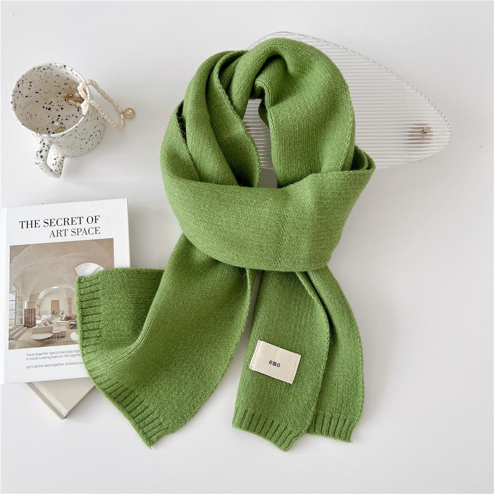 New Solid Color Scarf For Women In Spring And Autumn Versatile Ribbon Wrist Strap Headband Fashionable Decoration Student Neck Protection Small Scarf