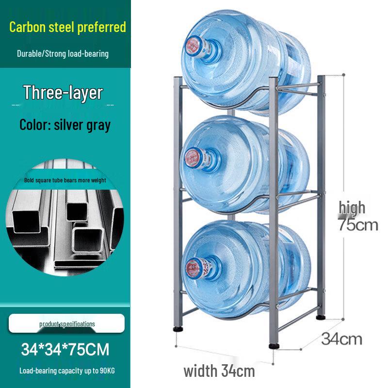 

304 Stainless Steel Floor-Standing Water Bottle Storage Rack