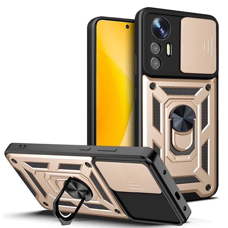Shockproof Military Grade Armor Case For Mi Xiaomi 14 Ultra Pro 13T 13 Lite 12 12X 12T Phone Magnetic Holder Ring Protect Cover