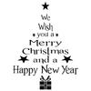 Art New Year Home Merry Christmas Xmas Tree Posters Window Decal Decor Wall Stickers