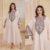 Embroidered Women's Abaya Gown - Dubai Style