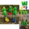 Charming Frog Ornaments For Outdoor Garden And Flowerpot Decoration Set Of Three