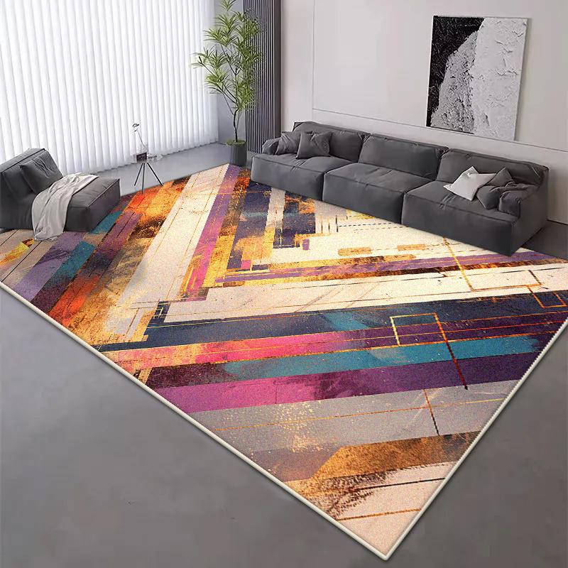

Modern Geometric Carpet Nordic Short Velvet Antiskid Rug 200x300 Cm Living Room Bedroom Sofa Mat 60*90cm