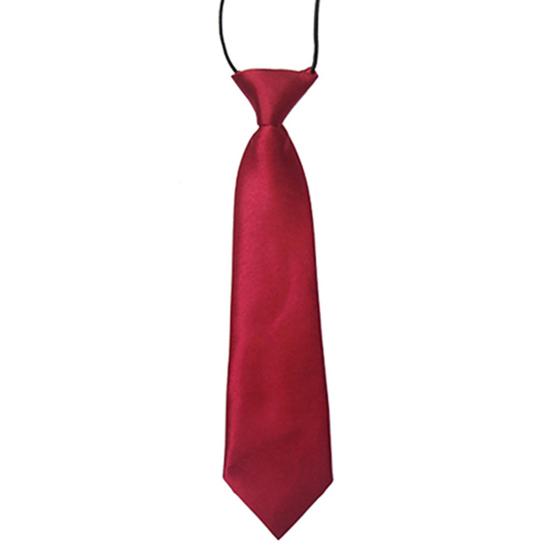 Necktie Breathable Elastic Solid Color Boy Stain Necktie for Wedding
