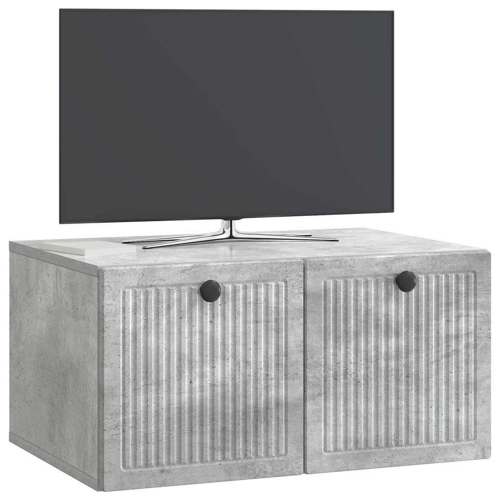 Wall Mounted TV Cabinet Concrete Grey 59.5 x 41 x 30 cm