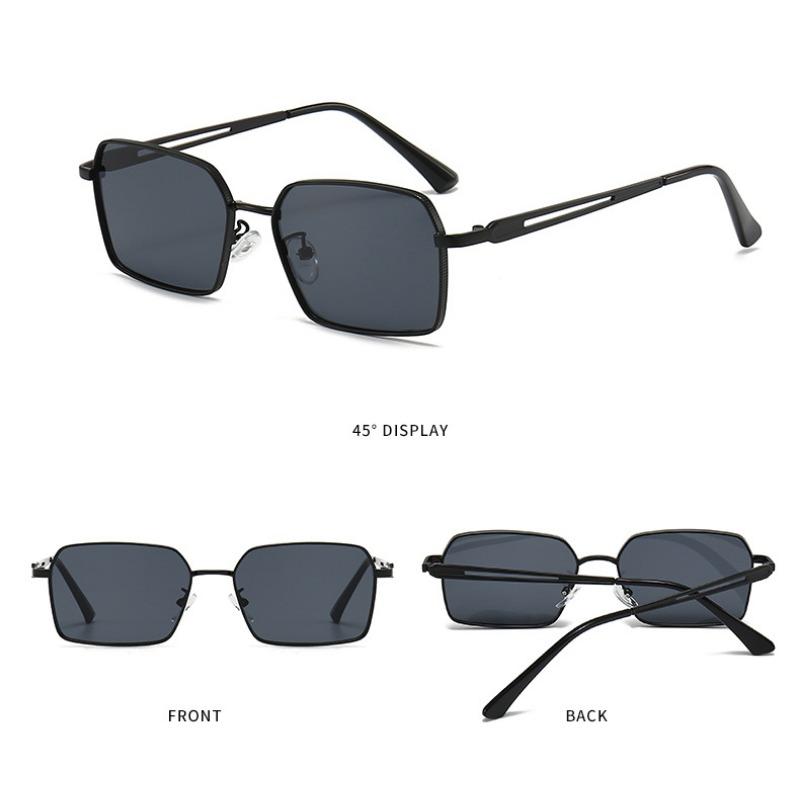Retro Square Sunglasses for Men Women Vintage Small Frame UV400 Sun Glasses Fashion Metal Driving Eyewear Outdoor Shades