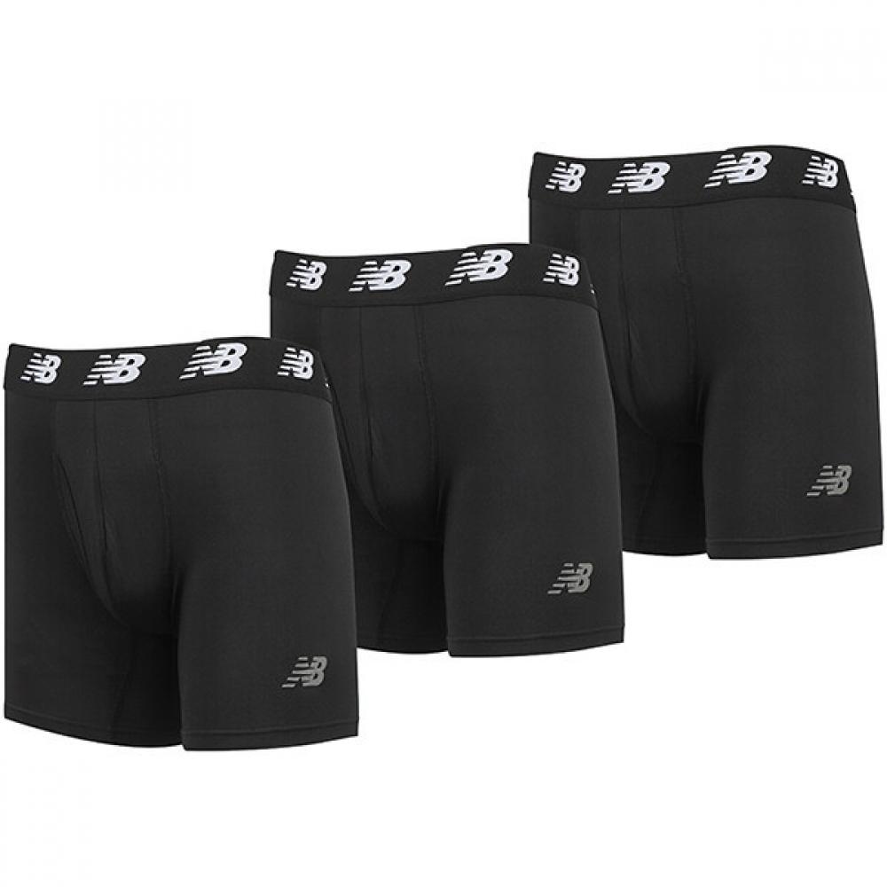 

New Balance Underwear Premium 6 Inch Brief 3 Pack LAU13001BKK/XL