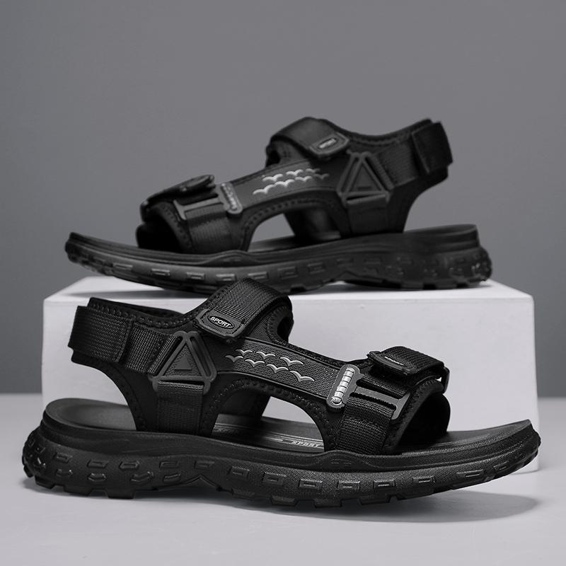Men's Sandals Open Toe Breathable Adjustable Sneakers Non-slip Waterproof Applicable Outdoor Hiking Travel Beach Roman Shoes
