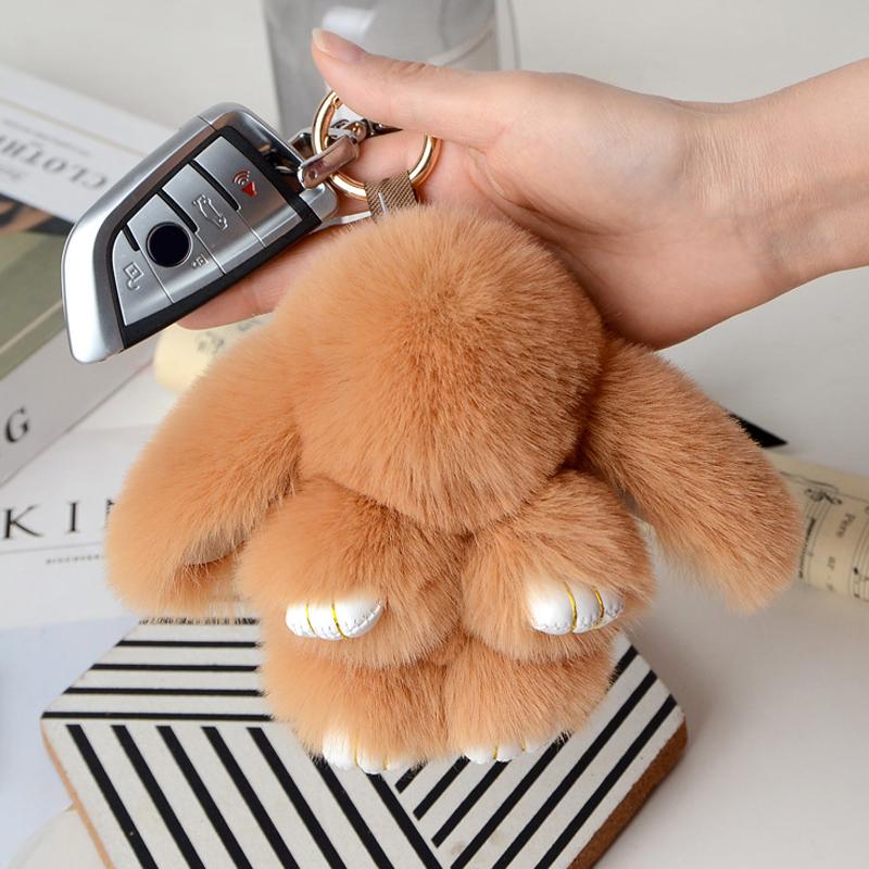 14CM Coniglio Peluche Carino e Soffice Pompon di Peluche Coniglietto su Borsa Portachiavi per Auto Gioiello Femminile Bambole per Feste Fascino per Borsa Regalo Ragazze