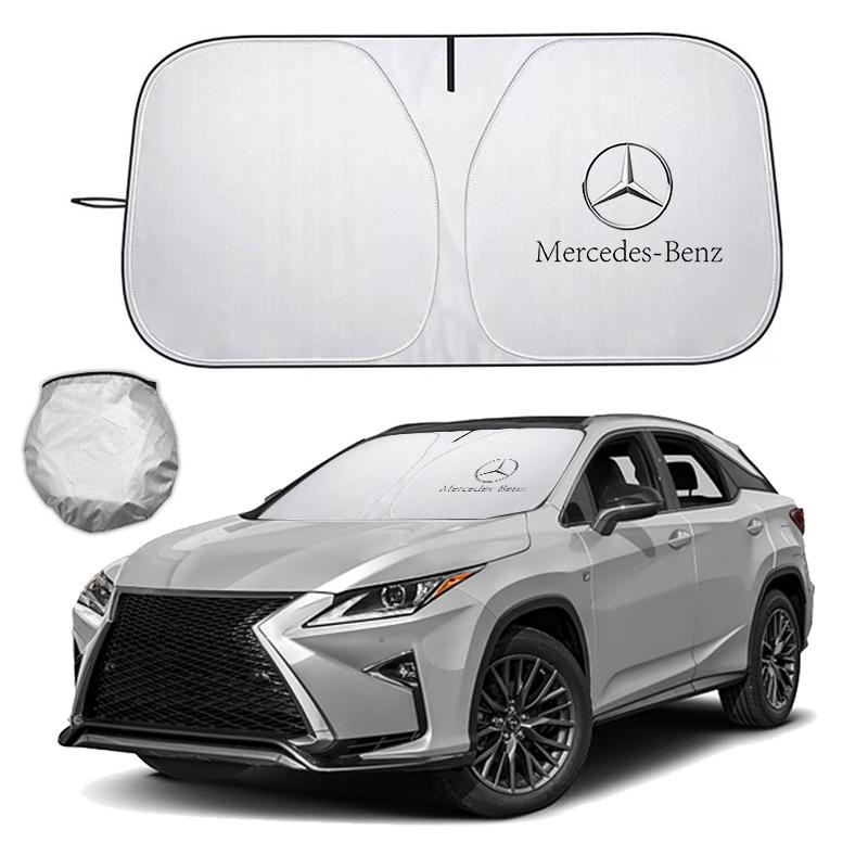 TXF4 Car Windshield Sun Shade Cover Visor Protect Anti UV Sun Windscreen Parasol For Mercedes Benz A C E W176 W177 W204 GLE GLA GLK
