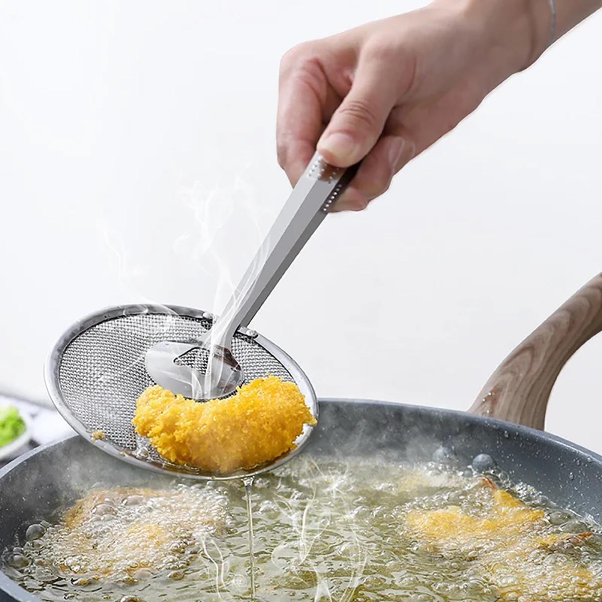 

Фильтр-зажим из нержавеющей стали для жареных продуктов Кулинария Полезные вещи для кухни Гаджеты Кухонные принадлежности Инструменты Посуда Товары Принадлежности чёрный