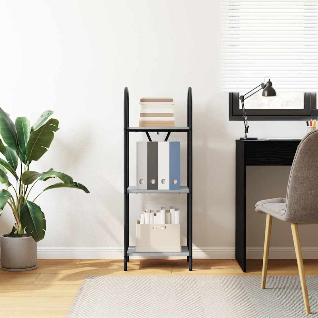 Bookshelf Grey Sonoma 40 x 30 x 109 cm Engineered Wood