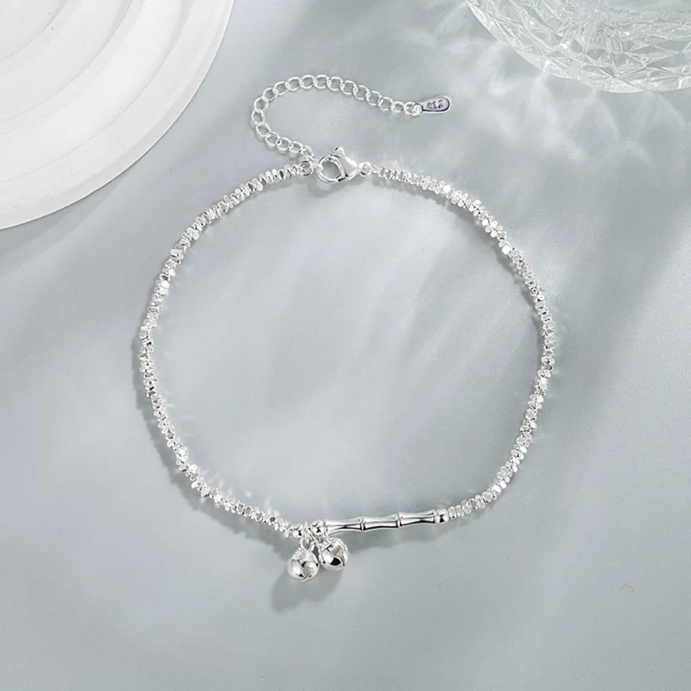 925 Silver Butterfly Anklet for Women Delicate Zircon Tassel Bracelet Summer Jewelry Dropship