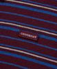 COVERNAT WOMAN Striped Collar Knit Burgundy