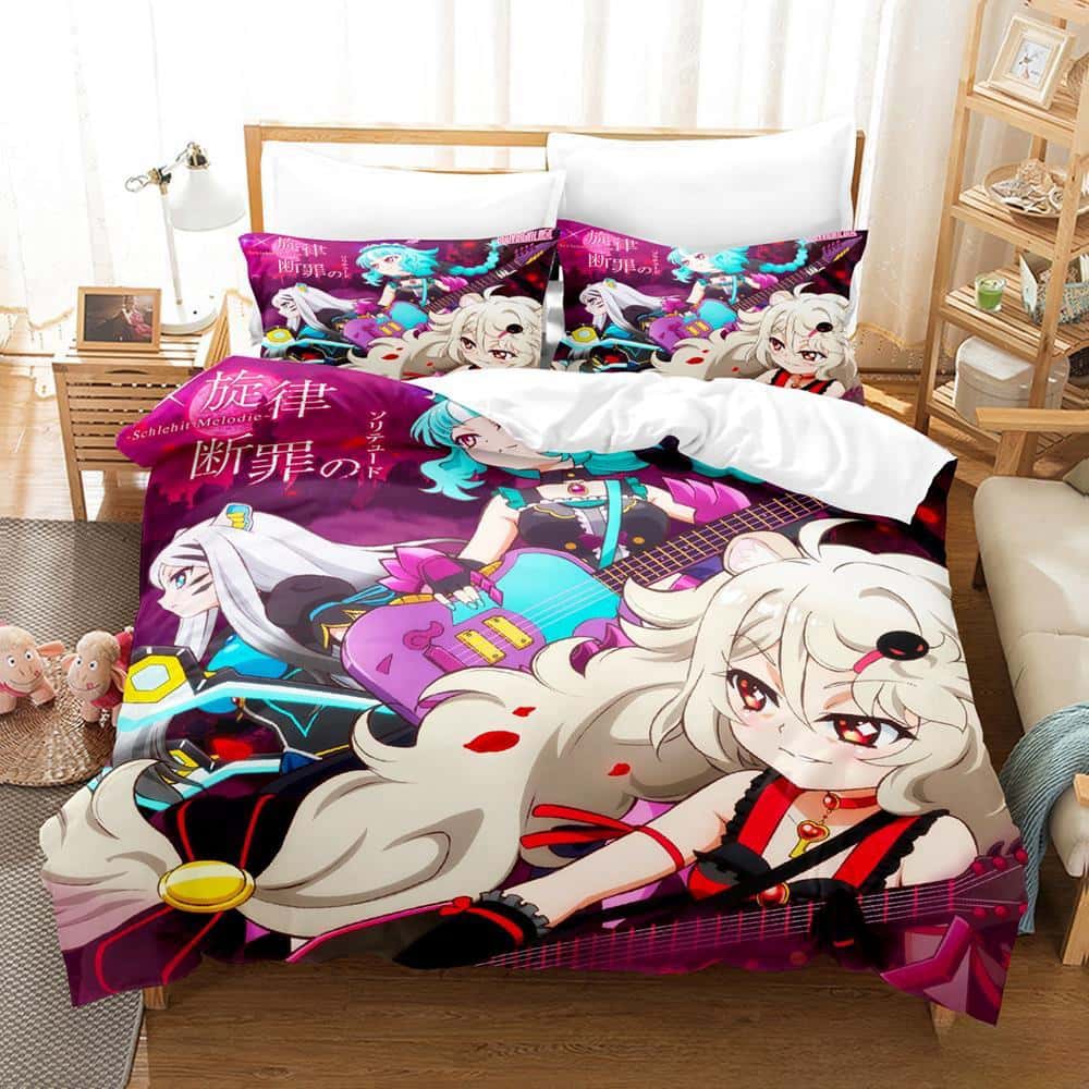 Fashion 3d Print Game Show By Rock! Bedding Set Cartoon Anime Three-piece Set Adult Kid Bedroom Duvet Cover Sets Home Textiles