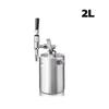 Nitro Cold Brew Coffee Barrel,Stout Beer Coffee Faucet Dispenser,Homebrew Nitrogen Beer Keg Tap Mini Growler Kit, 2L / 3.6L