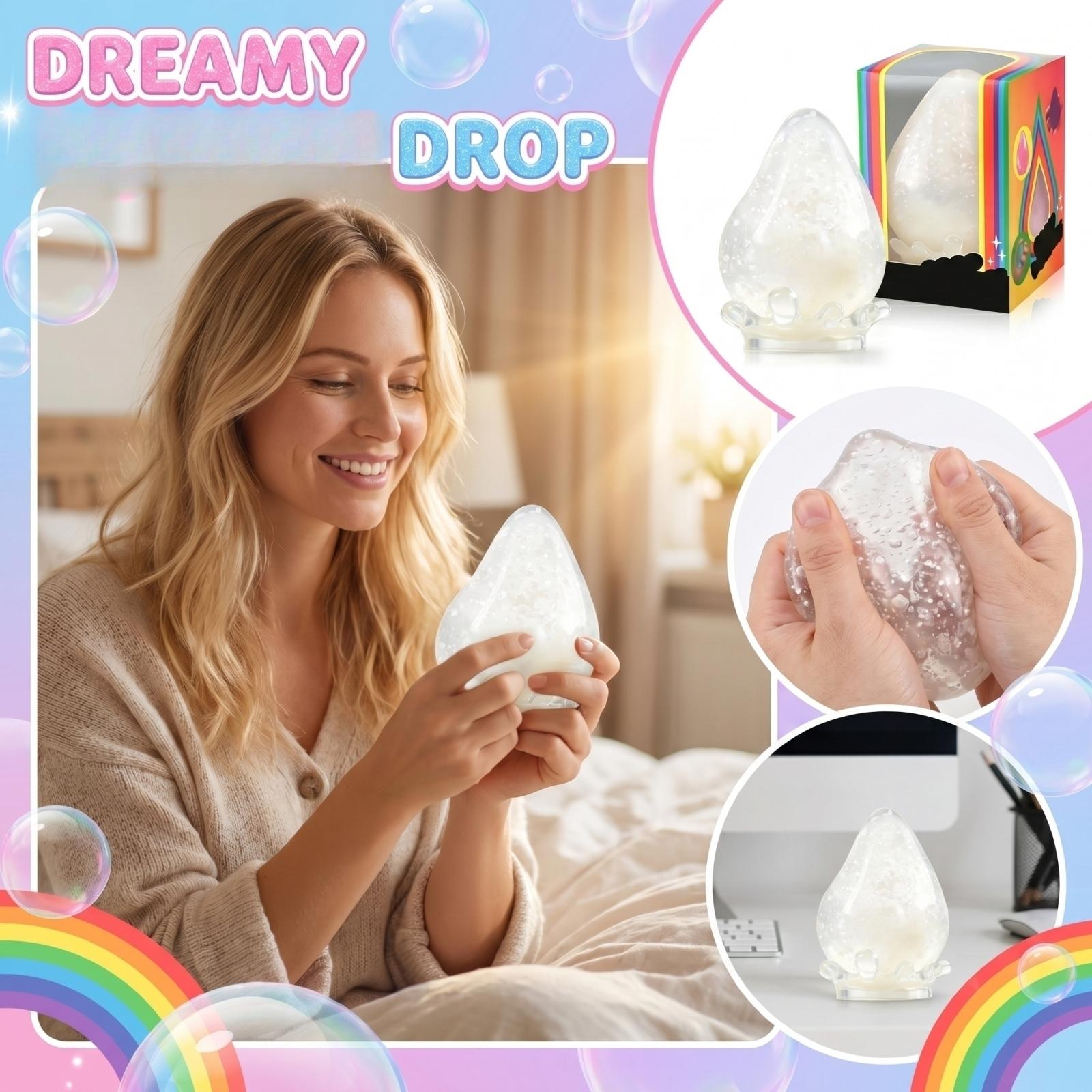 

The Dreamy Water Drop Is A Magical, Smooth, Sensory Toy With A Satisfying Feel And Shiny Stuffing. one size белый