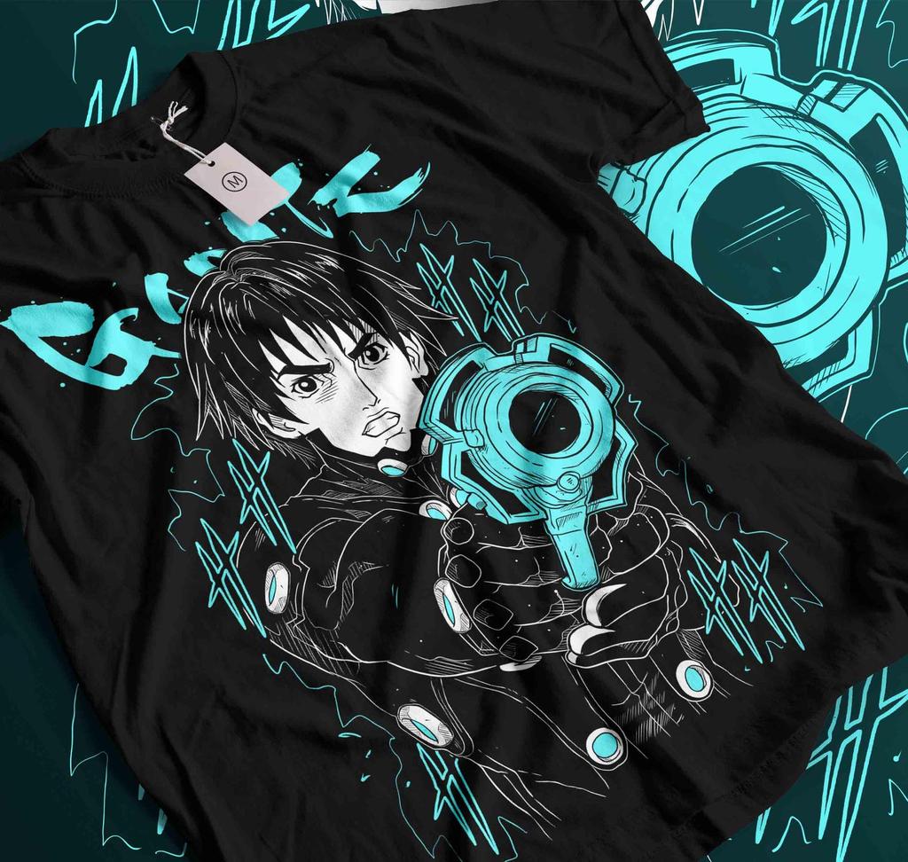 Unisex Gantz Kei Kurono Anime T-Shirt, Manga Otaku Shirt, Gantz: O Reika Shimohira Anime T-Shirt, Manga Waifu Shirt