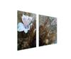 GLASPLATTE und SCHNEIDEBRETT 100x52 ORCHIDEE