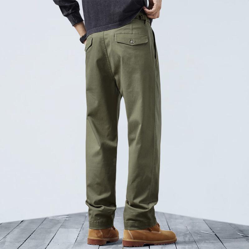 ROMON Men's Loose Fit Straight Leg Casual Pants