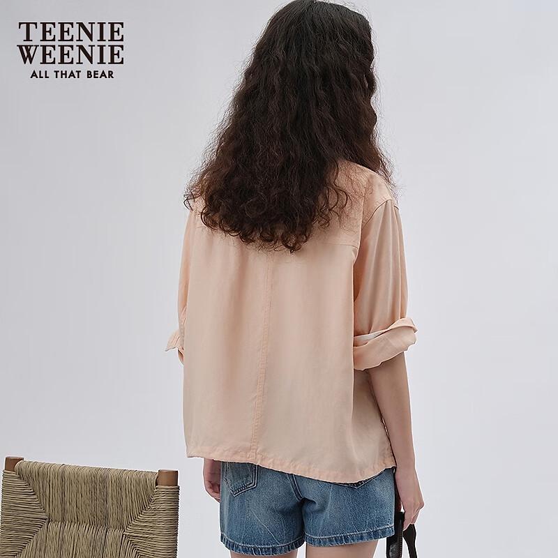 Teenie Weenie Women's Autumn Linen Blend Lightweight Short Jacket
