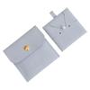 Portable Microfiber Snap Button Storage Pouch Jewelry Bag Bracelet Bag Packaging Bag