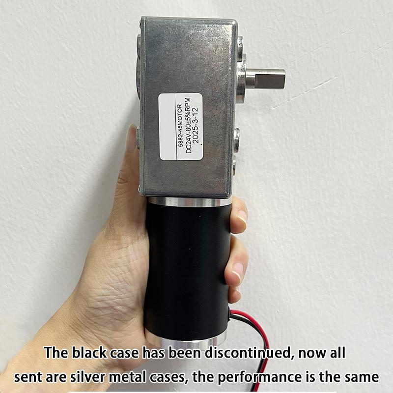12v 24v Metal Worm Gearbox Engine Reversed Low Speed 250kg.cm Strong Torque Gearmotor Self-lock Worm Gear Motor