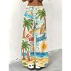 Floral Print Wide Leg Women Pants Spring Drawstring Bohemia Trousers Lady Casual Loose Elastic Waist Pantalonsw Plus Size