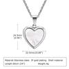 Vnox Ciondoli Medaglione Cuore Leggero per Donna Uomo Apribile Porta Foto Collane in Acciaio Inossidabile Lucido Amore Familiare Collare
