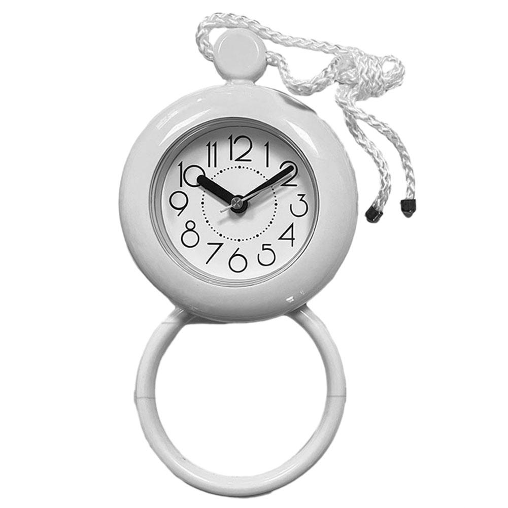 Desktop Alarm Clock Waterproof Bathroom Clock Diameter 11.5cm Kitchen