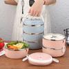 Portable Lunch Box Set Storage Warmer Lunch Container With Handle Stainless Steel Thermal Microwave Safe Salad Food Container