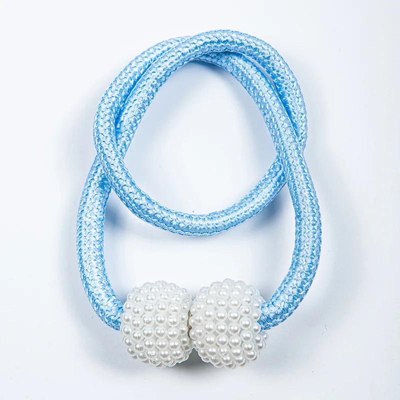 Pearl Magnetic Curtain Clips, Curtain Fixer, Adjustable Locking Ties, Magnetic No Punch, Curtain Decorative Accessories