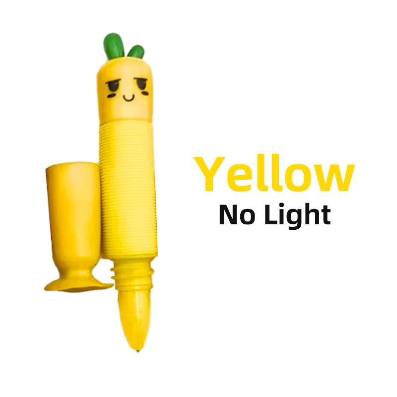 Saugnäpfe Pop Tube Karottenstift Rettich Sensorisch Drücken Blase Dekompressionsrohr Anti-Stress Fidget Autismus Angst Blasebalg Spielzeug