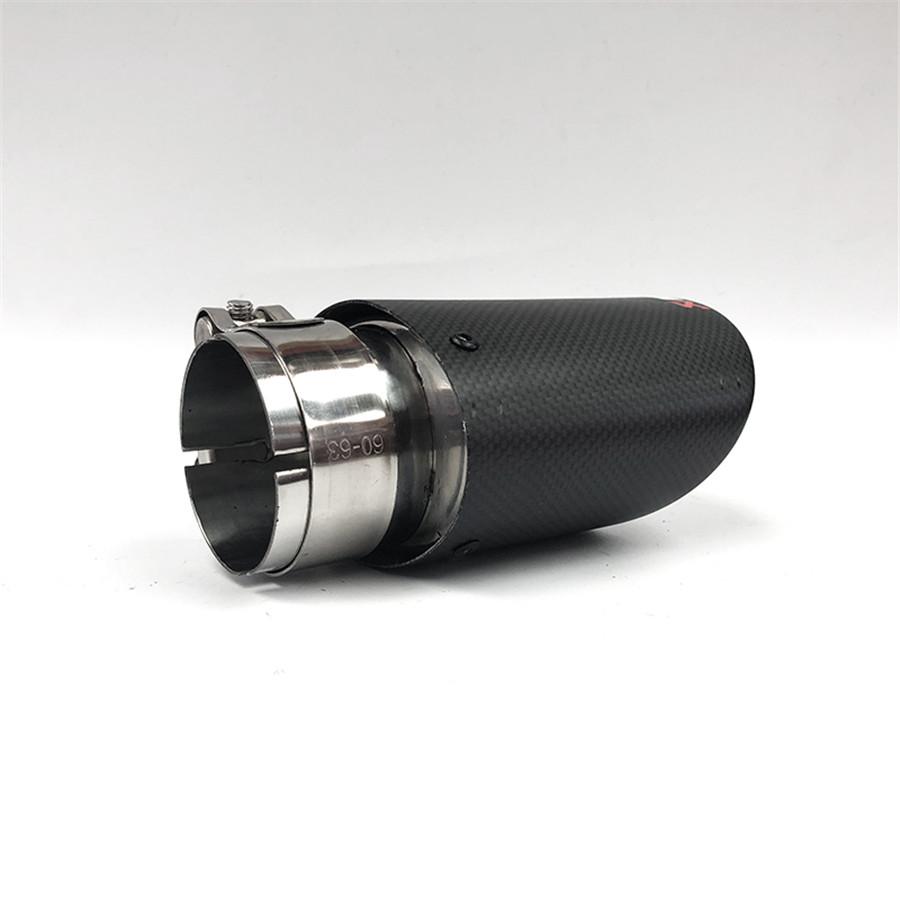 

1 Piece 165mm Length Exhaust Replacement 63mm in 89mm out Oval-Shaped Frosted