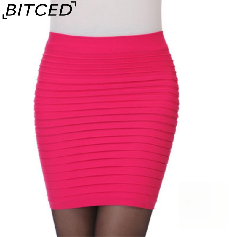 BITCED Women's Fashion Casual Solid Color Print Summer Spring Skirt Trousers&Pants