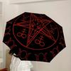 1pc Baphomet Symbol Umbrella with Plastic Handle,Suitable for All Seasons Home Travel Outdoor UmbrellaDD1285