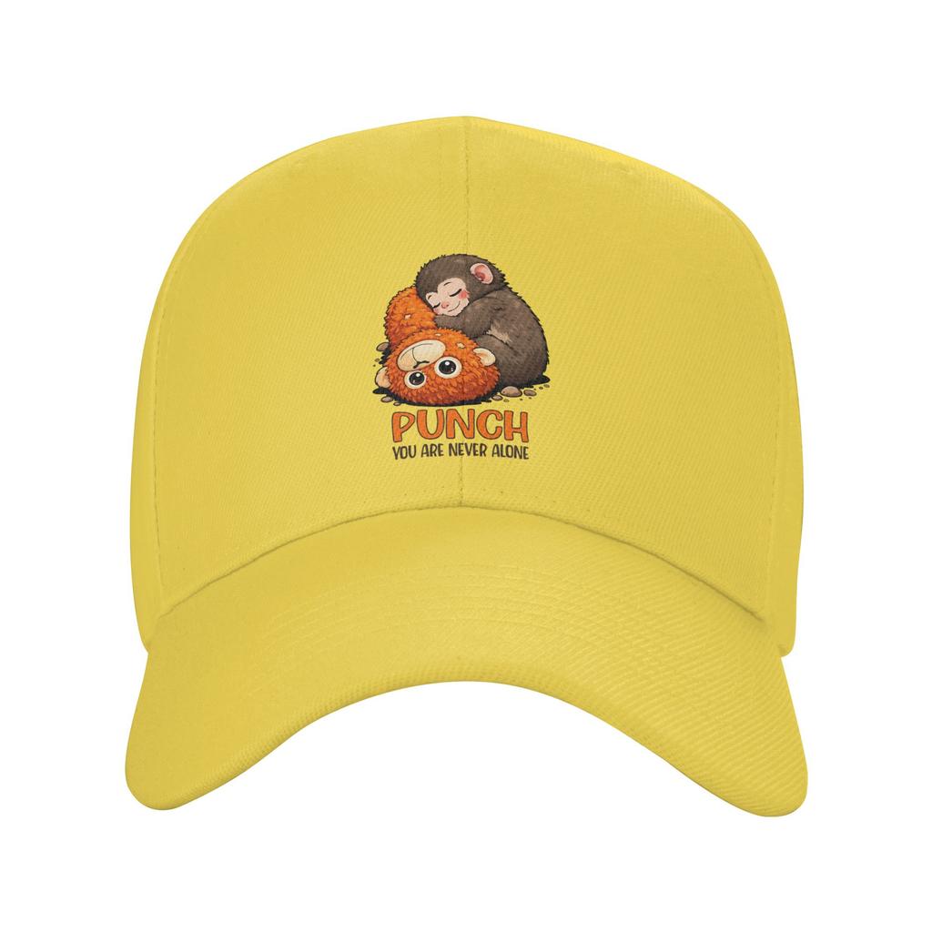 Monkey Punch You Are Never Alone Baseball Cap  Stylish Female Male Trucker Hat Design Tennis Skate Baseball Caps Birthday Gift