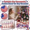 Holiday Five-Pointed Star Decorative Pendant
